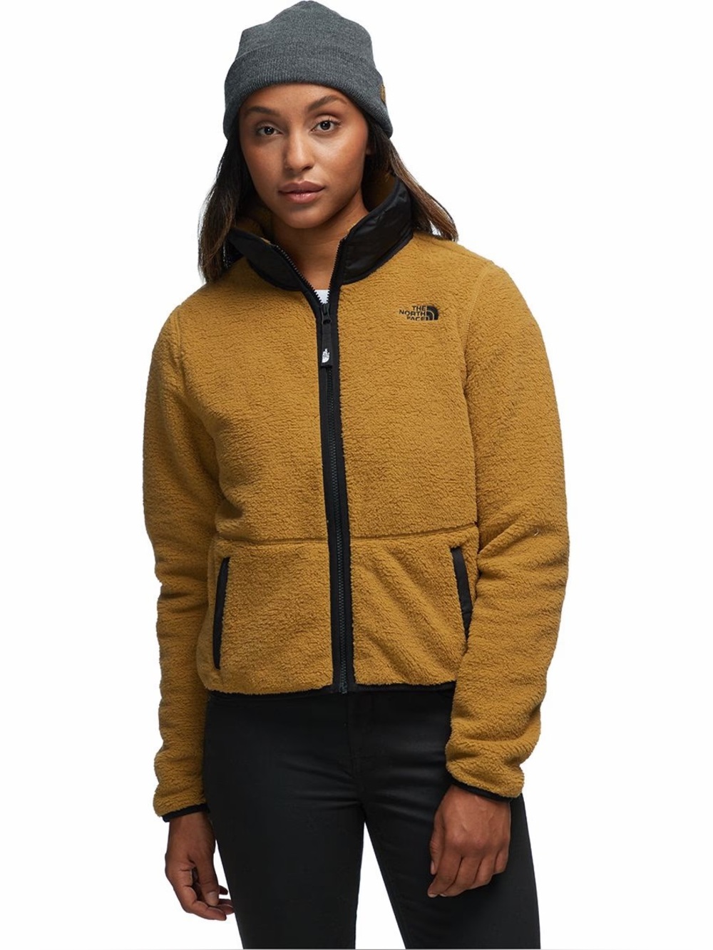 North Face Dunraven Sherpa Jacket in British Khaki LARGE